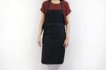 Tablier valet professionnel 100% coton noir 100 x 100cm