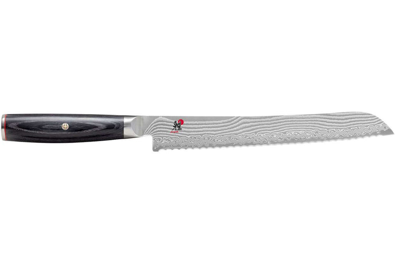 Couteau à pain japonais Miyabi 5000FCD lame 24cm damas 48 couches manche pakkawood