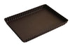 Moule à tarte maison cannelé rectangulaire Gobel anti-adhérent avec fond fixe