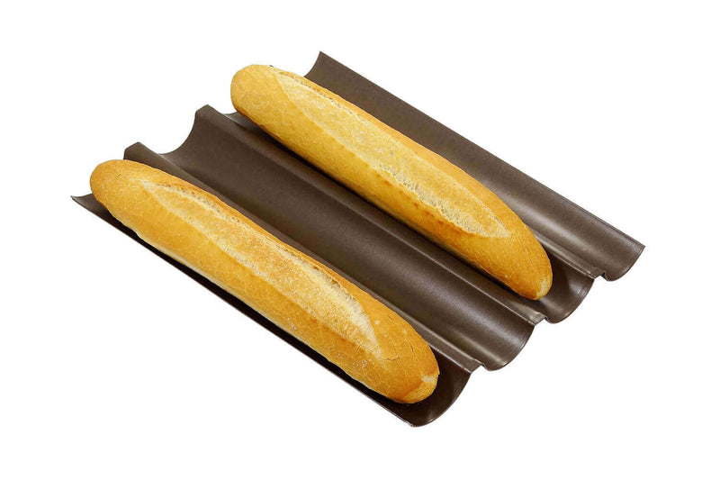 Plaque à baguettes Gobel anti-adhérent 4 gouttières 38x32 cm