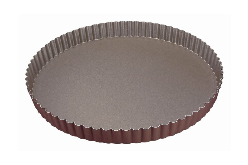 Tourtière ronde cannelée Gobel anti-adhérent fond fixe - Diamètre 20cm