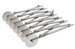 Rouleau multicoupe métal simple 7 roulettes lisses acier inox