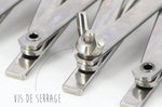 Rouleau multicoupe métal double 5 roulettes lisses et 5 roulettes cannelées acier inox