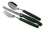 Set de 3 couverts Victorinox Swiss Classic pliant - Noir