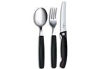 Set de 3 couverts Victorinox Swiss Classic pliant - Noir