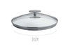 Couvercle en verre bombé Cristel Platine - 28cm