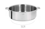 Sauteuse Cristel Casteline Amovible en inox - 30cm
