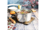 Set de 3 casseroles Cristel Casteline Amovible en inox 16 à 20cm - Poignée incluse