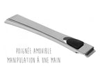 Set de 3 casseroles Cristel Casteline Amovible en inox 16 à 20cm - Poignée incluse