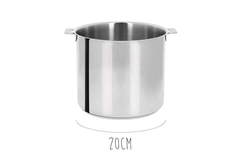 Marmite Cristel Mutine Amovible en inox - 20cm