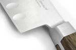 Couteau santoku alvéolé Güde Alpha Chêne 18cm en acier forgé