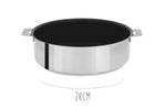 Sauteuse antiadhérente Cristel Mutine Amovible Exceliss en inox - 28cm