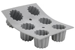 Moule à cannelés bordelais en silicone De Buyer Elastomoule 6 ou 8 alvéoles - 6