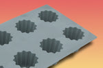 Moule à cannelés bordelais en silicone De Buyer Elastomoule 6 ou 8 alvéoles