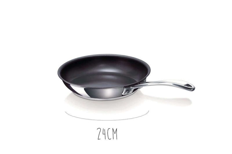 Poêle anti adhésive Beka Chef en inox - 24cm