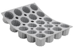 Moule à mini cannelés bordelais en silicone De Buyer Elastomoule 20 ou 28 alvéoles - 20