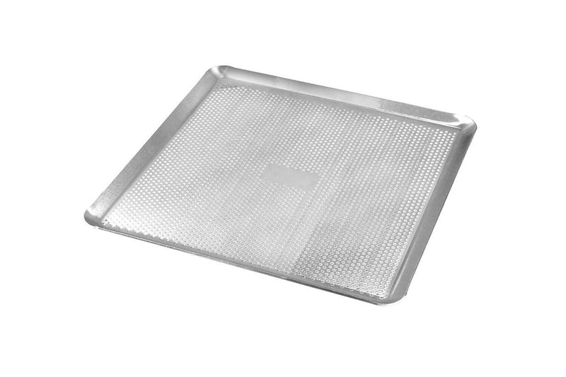 Plaque pâtissière perforée Gobel aluminium avec rebords - S