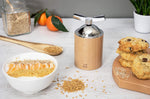 Moulin à graines de lin manuel Peugeot Isen en bois et inox 13cm