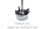 Moulin à poivre long manuel Peugeot Isen en bois et inox 16cm