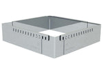 Cadre à entremets extensible rectangle De Buyer en inox