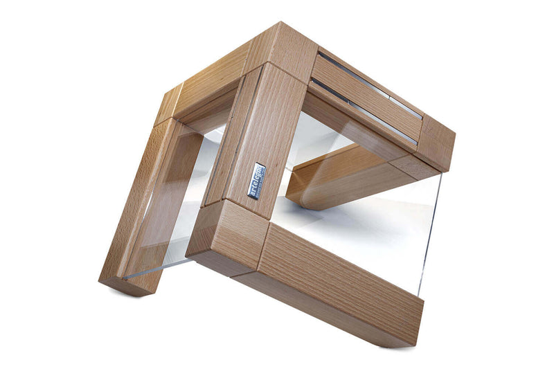 Bloc vide Artelegno Grand Prix en bois et plexiglass pour 10 couteaux de cuisine - Hêtre