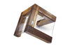 Bloc vide Artelegno Grand Prix en bois et plexiglass pour 10 couteaux de cuisine - Noyer