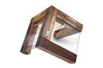 Bloc vide Artelegno Grand Prix en bois et plexiglass pour 10 couteaux de cuisine - Noyer