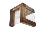 Bloc vide Artelegno Grand Prix en bois et plexiglass pour 10 couteaux de cuisine - Noyer