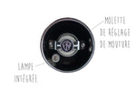 Moulin à poivre électrique Peugeot Zeli en ABS avec éclairage 14cm