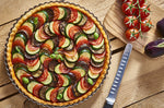 Moule à tarte cannelé inox fond amovible De Buyer et feuille cuisson