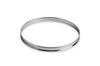 Cercle à tarte rond inox De Buyer bord roulé 20cm