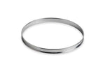 Cercle à tarte rond inox De Buyer bord roulé 20cm