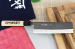 Couteau nakiri japonais artisanal Yoshihiro Kogeta White 2 steel 16.5cm