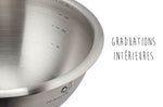 Bassine patissière demi sphère De Buyer Cul-de-Poule inox revêtement silicone