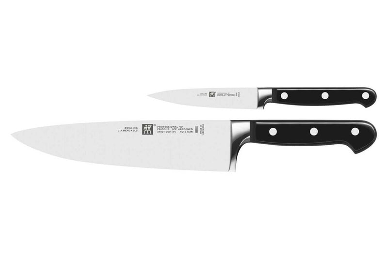 Coffret 2 couteaux Zwilling Professionnal S forgés Office + Chef