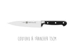 Coffret 3 couteaux Zwilling Professionnals S forgés Office + Trancheur + Chef