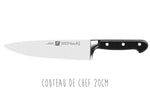Coffret 3 couteaux Zwilling Professionnals S forgés Office + Trancheur + Chef