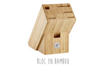 Bloc couteaux bambou 6 pièces Zwilling Professionnal S lames forgées