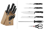 Bloc couteaux bambou 6 pièces Zwilling Professionnal S lames forgées