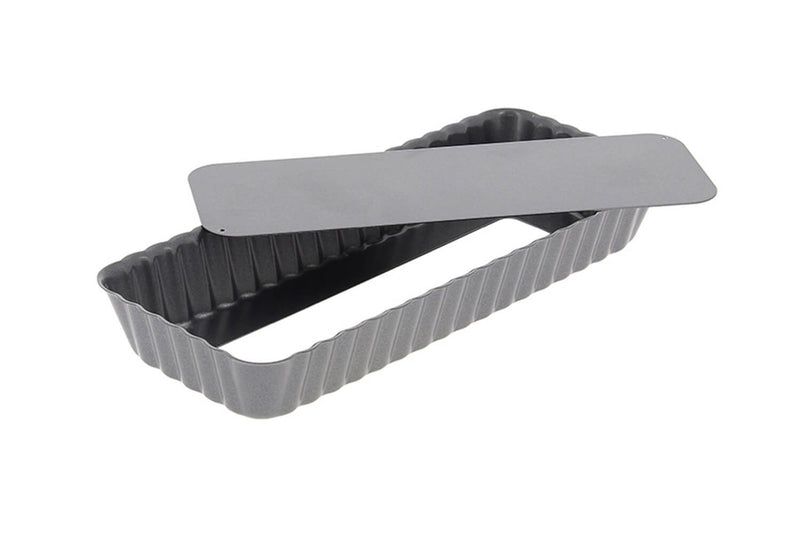Moule à tarte rectangulaire De Buyer à fond amovible - M