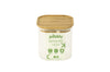 Boîte de conservation haute et carrée en verre Pebbly avec couvercle en bambou - 0,8 l - 0,5 l