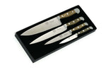 Coffret 4 couteaux forgés Güde Alpha Chêne
