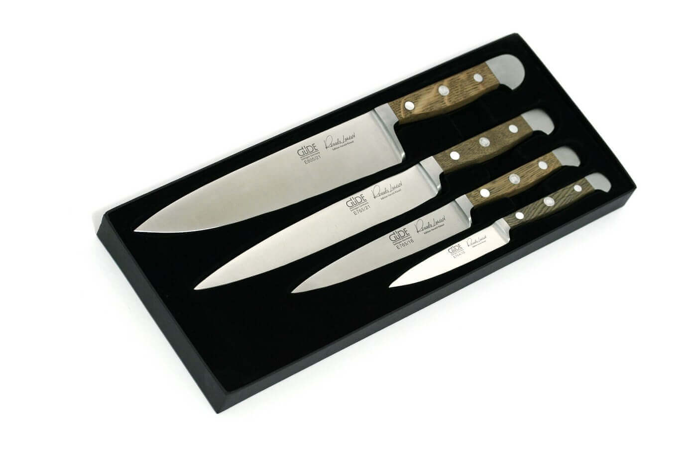 Coffret 4 couteaux forgés Güde Alpha Chêne