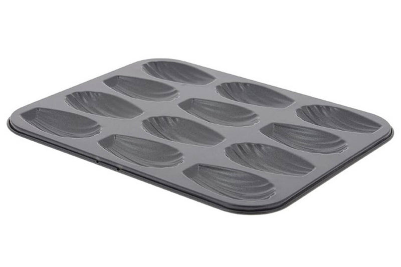 Plaque 12 madeleines De Buyer en acier anti-adhésif