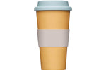 Mug nomade Kitchen Craft fibre de bambou 375ml - Jaune