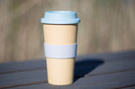 Mug nomade Kitchen Craft fibre de bambou 375ml - Jaune