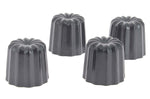 Lot de 4 moules à cannelés bordelais De Buyer anti-adhésifs