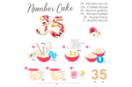 Kit number cake Scrapcooking 9 chiffres - Réutilisable