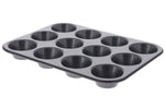 Plaque 12 muffins De Buyer en acier anti-adhésif