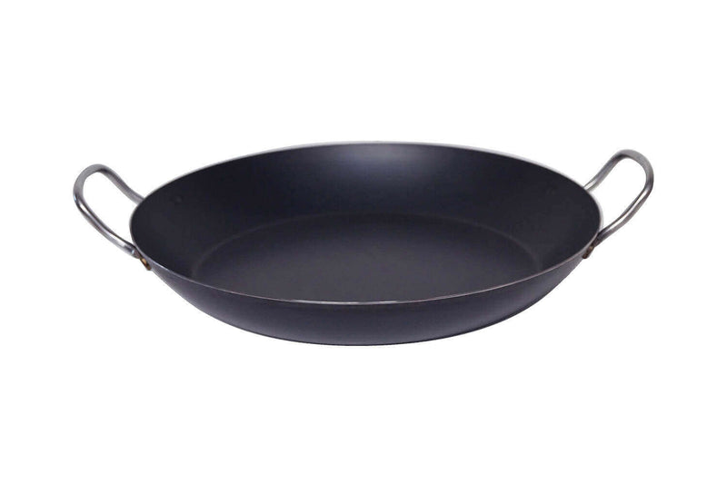 Poêle à paëlla De Buyer La Lyonnaise en tôle bleuie - 42cm